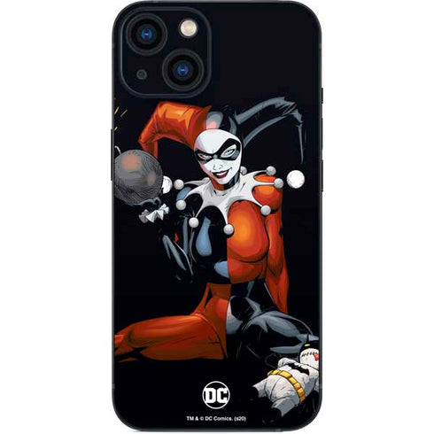 DC Comics Harley Quinn Playfull Pose iPhone Skins